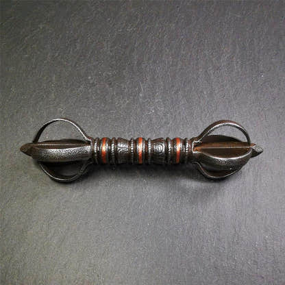 Five-pronged Vajra 4.3" - 5.9" - Tibetan Buddhist vajra, view 17