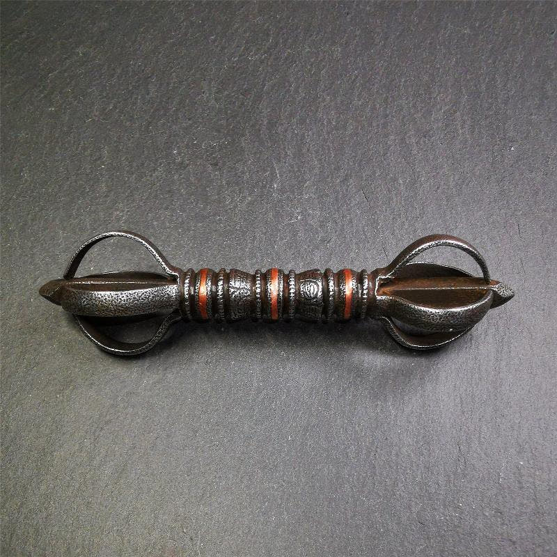 Five-pronged Vajra 4.3" - 5.9" - Tibetan Buddhist vajra, view 17