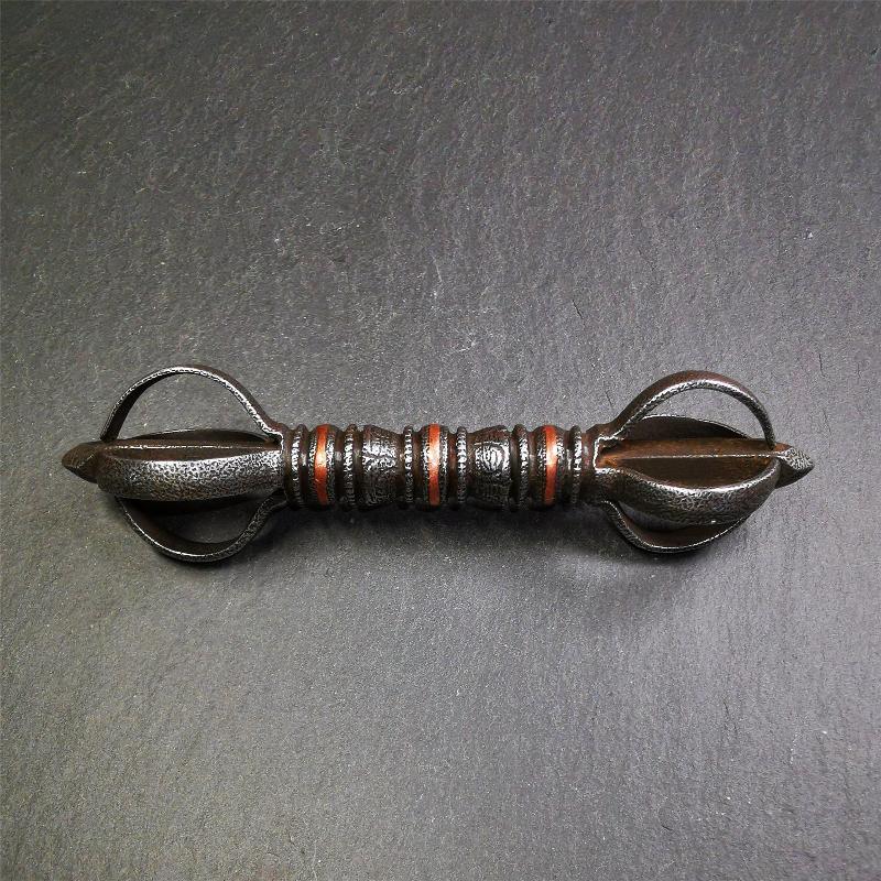 Five-pronged Vajra 4.3" - 5.9" - Tibetan Buddhist vajra, view 17