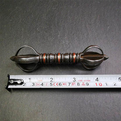 Five-pronged Vajra 4.3" - 5.9" - Tibetan Buddhist vajra, view 19