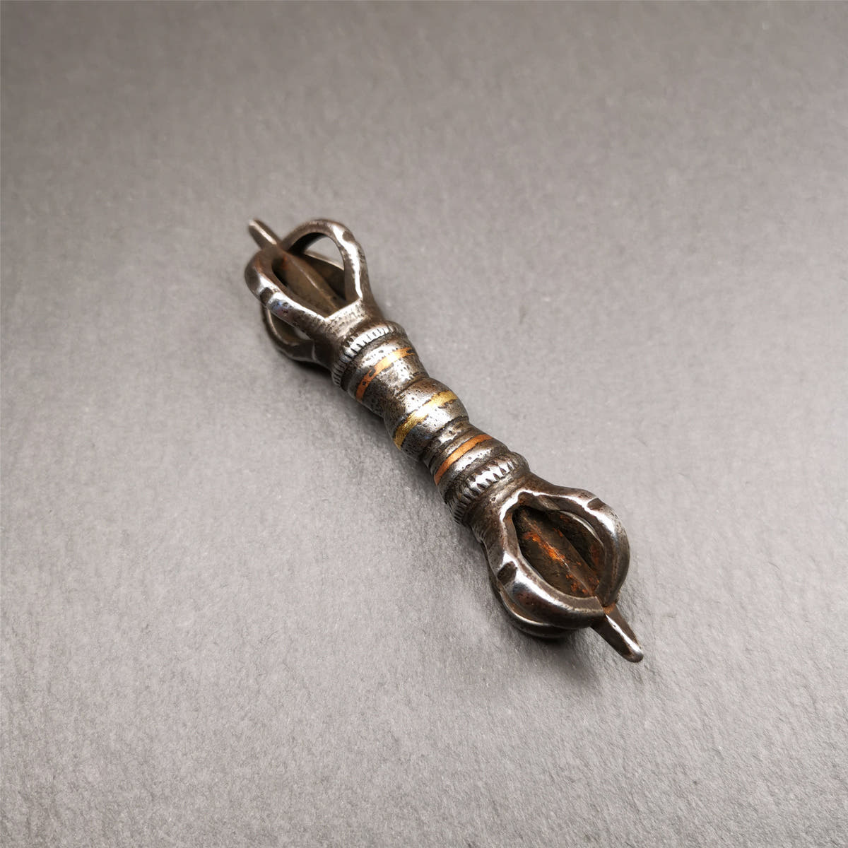 Five-Pronged Vajra 2.95" - Tibetan Buddhist vajra, view 5
