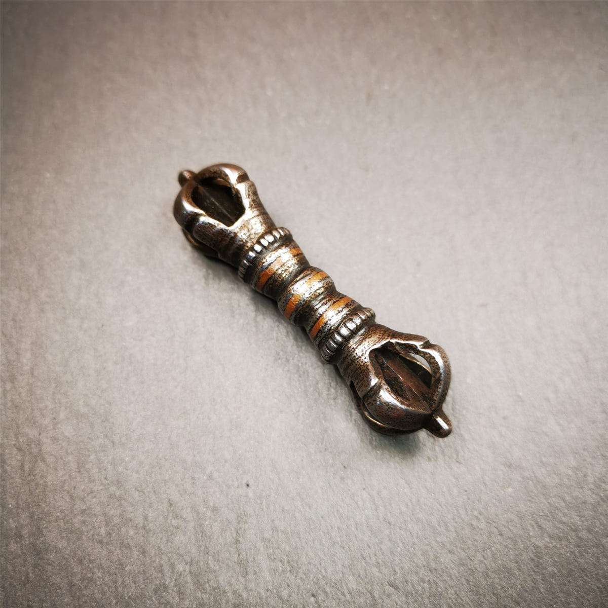 Five-Pronged Vajra 2.36" - Tibetan Buddhist vajra, view 5