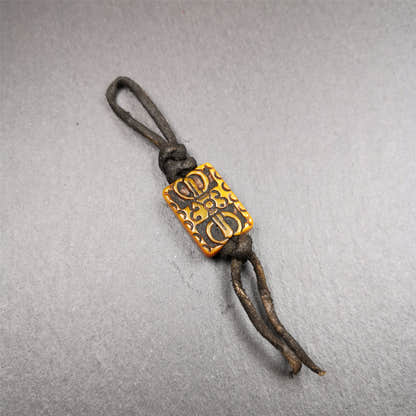 Bone Carved Vajra 0.83" - Tibetan Buddhist vajra, view 6
