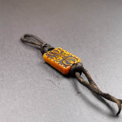 Bone Carved Vajra 0.83" - Tibetan Buddhist vajra, view 7