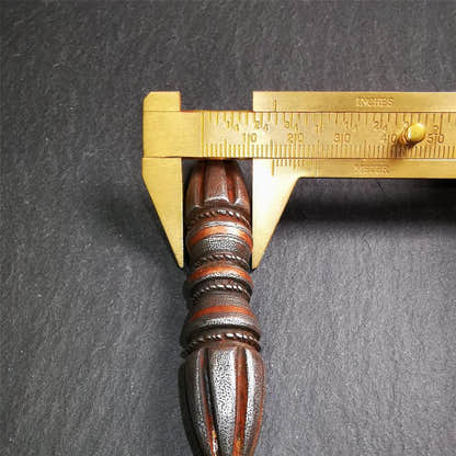 Seven-pronged Vajra 3.5" - Tibetan Buddhist vajra, size reference