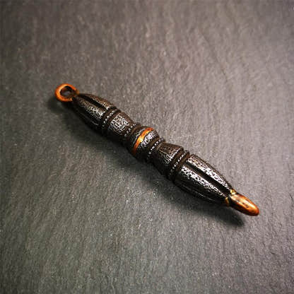 Nine-pronged Vajra Pendant 3.5" - Tibetan Buddhist vajra, view 10