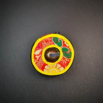 Bronze Tingsha Set - OM Mantra - 3.15" - Tibetan Buddhist art, view 10