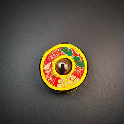 Bronze Tingsha Set - OM Mantra - 2.9" - Tibetan Buddhist art, view 8