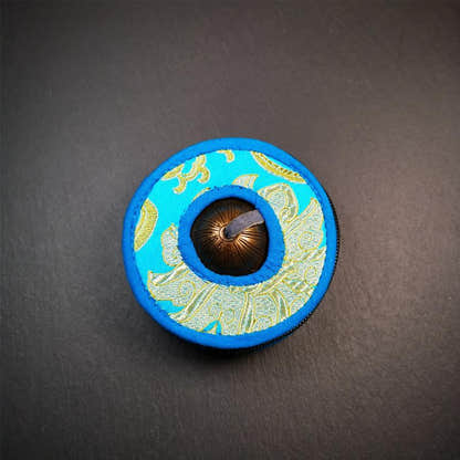 Copper Tingsha Set - 12 Tibetan Zodiac - 3.27" - Tibetan Buddhist art, view 9