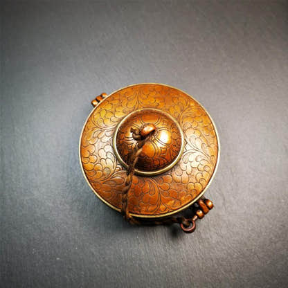 Tingsha Case - 3.35" -4.13" - Mandala Pattern - Tibetan Buddhist art, view 4