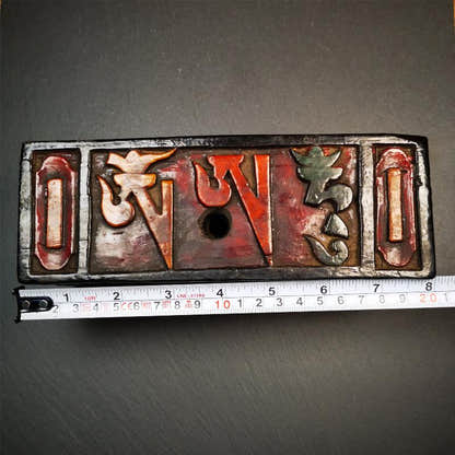 9 Pronged Vintage Vajra Dorje 7.0" - Tibetan Buddhist vajra, view 8