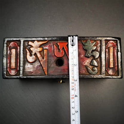 9 Pronged Vintage Vajra Dorje 7.0" - Tibetan Buddhist vajra, view 9