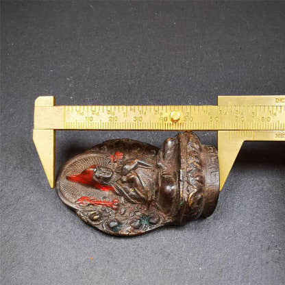 Je Tsongkhapa 2.6" - Tibetan Buddhist statue, size reference