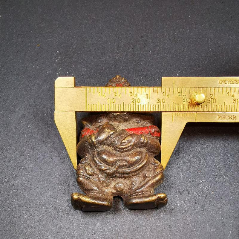 Panjaranata Mahakala Statue 2.28" - Tibetan Buddhist statue, view 9