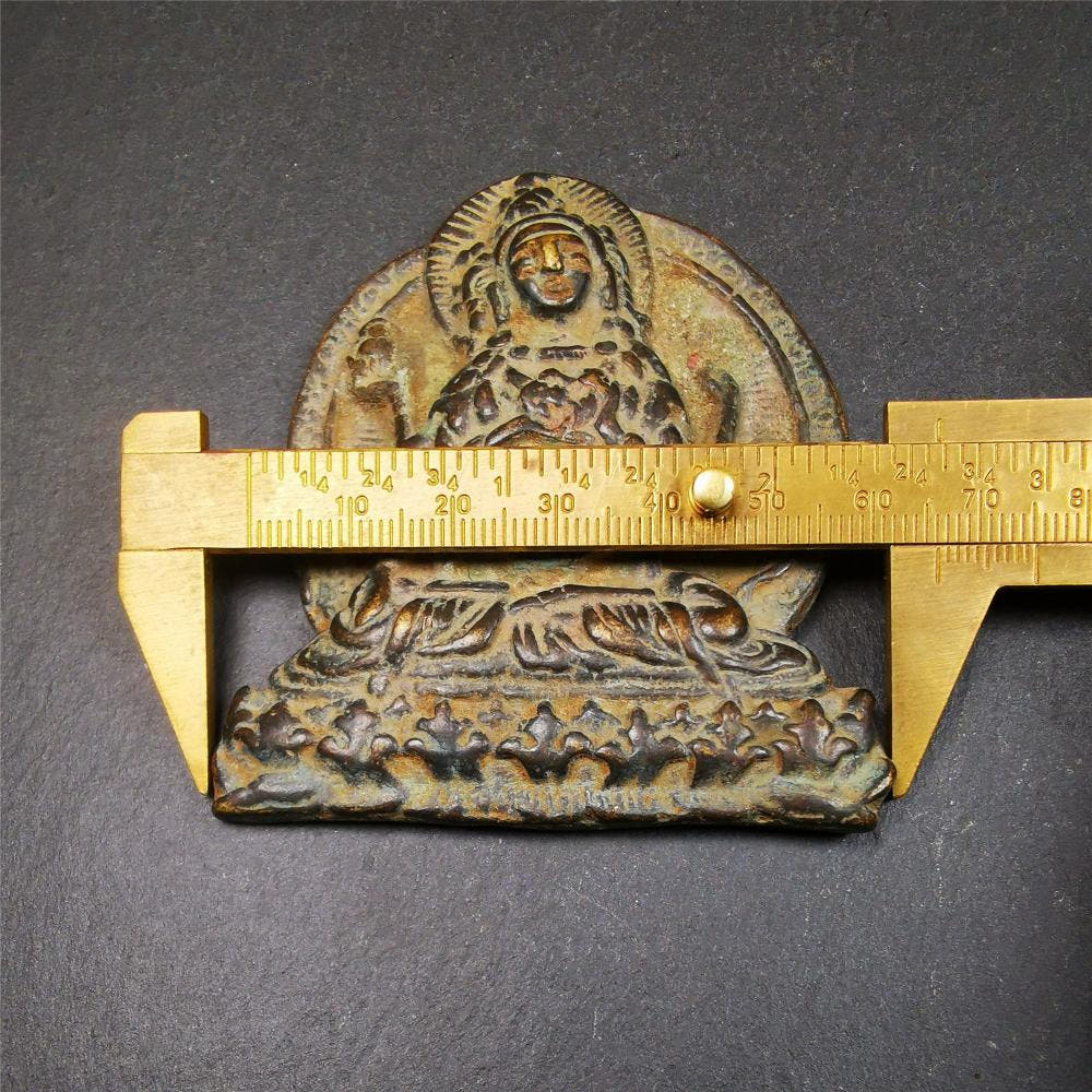 Usnisa Vijaya Statue 3.0" - Tibetan Buddhist statue, size reference
