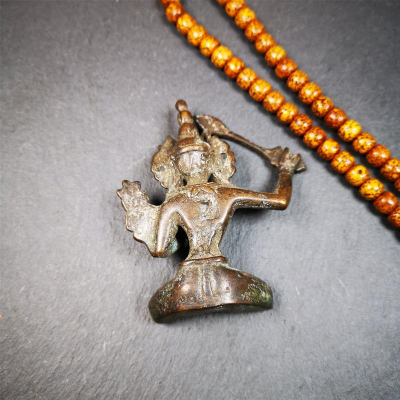 Manjusri 2.87" - Tibetan Buddhist statue, view 6