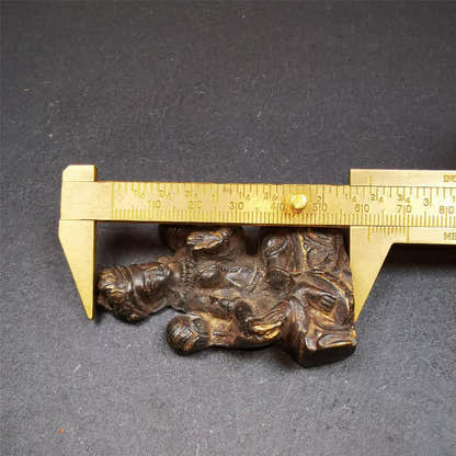 Green Tara 2.44" - Tibetan Buddhist statue, size reference