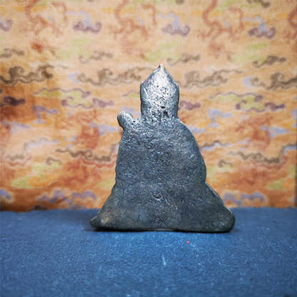 Guru Rinpoche 2.36" - Tibetan Buddhist art, detailed view