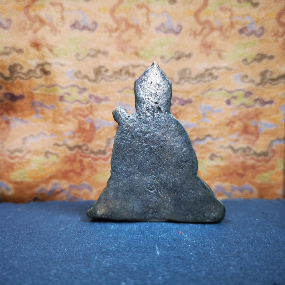 Guru Rinpoche 2.36" - Tibetan Buddhist art, detailed view