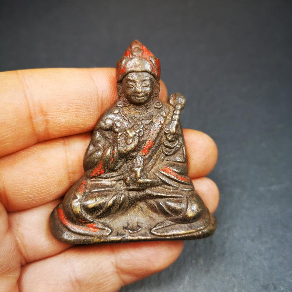 Guru Rinpoche 2.36" - Tibetan Buddhist art, view 7