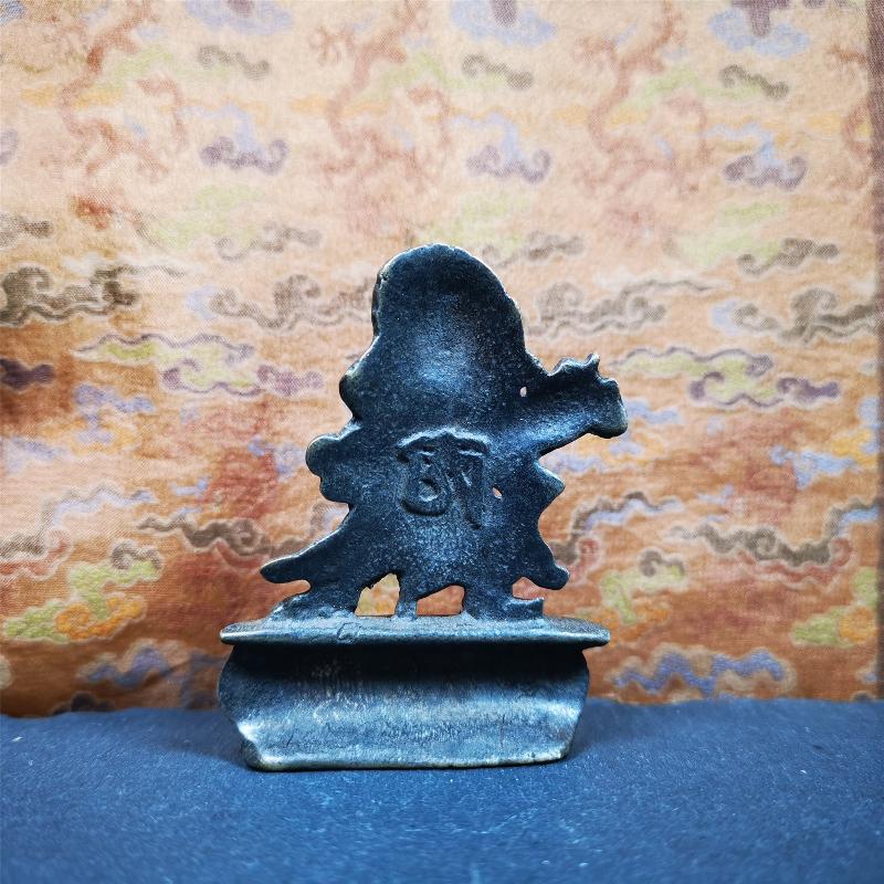 Vajrapani 2.52" - Tibetan Buddhist statue, detailed view