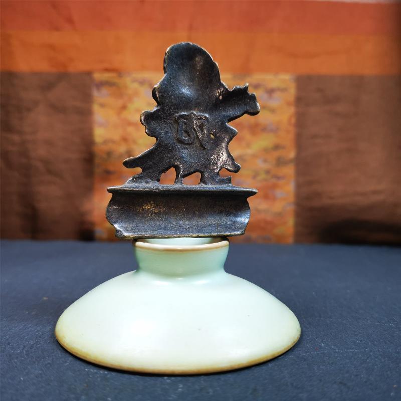 Vajrapani 2.52" - Tibetan Buddhist statue, view 6
