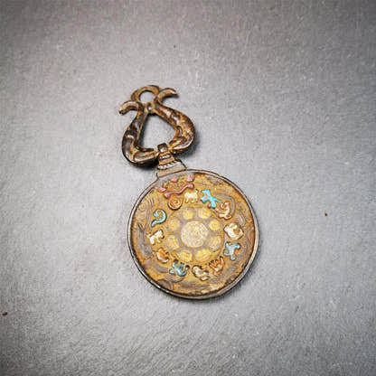 Guru Rinpoche Melong 1.89" - Tibetan Buddhist art, view 7