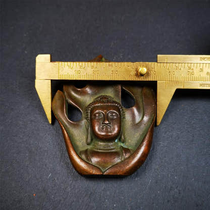 Shakyamuni Statue 2.9" - Tibetan Buddhist statue, view 9