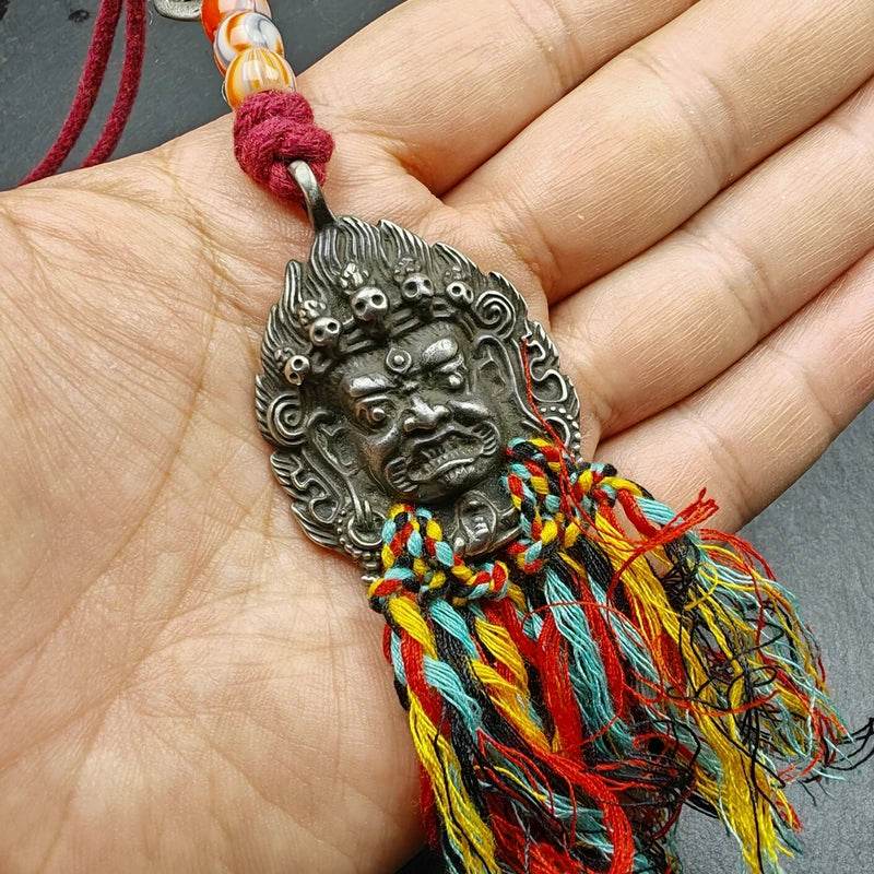 Thokcha Amulet,Mahakala Pendant, Buddhist Protector - Tibetan Buddhist amulet, view 6