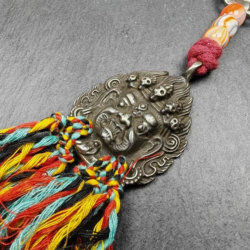 Thokcha Amulet,Mahakala Pendant, Buddhist Protector - Tibetan Buddhist amulet, view 8