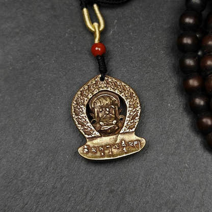Panjaranata Mahakala Amulet Pendant - Tibetan Buddhist amulet, view 4