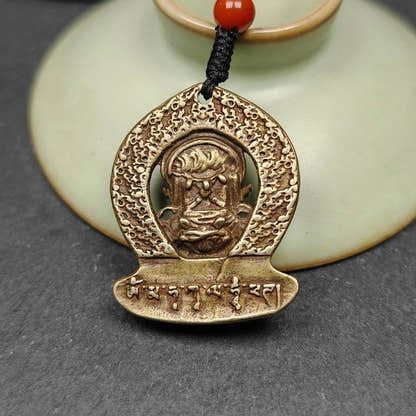 Panjaranata Mahakala Amulet Pendant - Tibetan Buddhist amulet, view 6