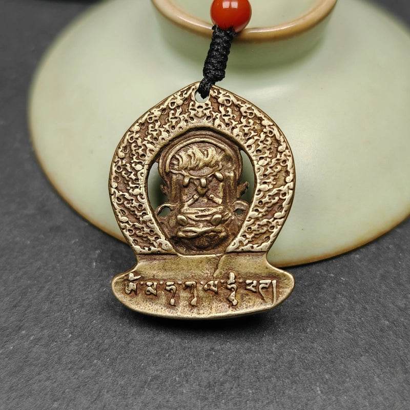 Panjaranata Mahakala Amulet Pendant - Tibetan Buddhist amulet, view 6