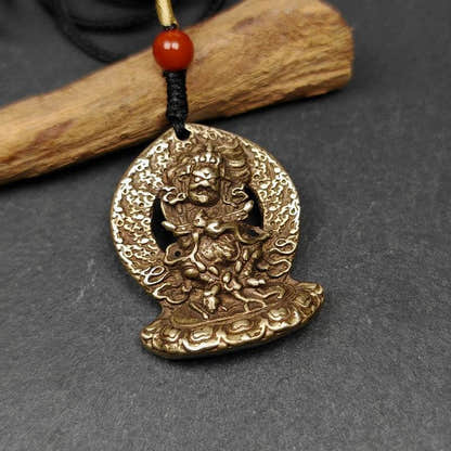 Panjaranata Mahakala Amulet Pendant - Tibetan Buddhist amulet, view 7