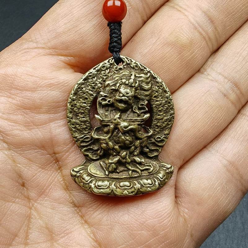 Panjaranata Mahakala Amulet Pendant - Tibetan Buddhist amulet, view 8