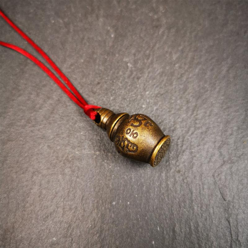 Stupa Gau Amulet 1.3" - Tibetan Buddhist amulet, view 4