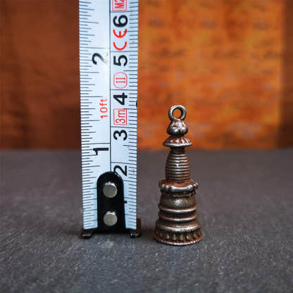 Stupa Amulet 1.38" - Tibetan Buddhist amulet, view 11