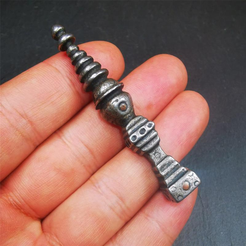 Stupa Amulet 2.56" - Tibetan Buddhist amulet, view 7
