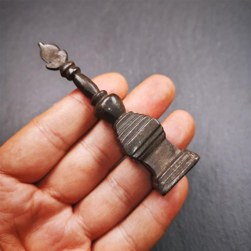 Stupa Amulet 3.35" - Tibetan Buddhist amulet, view 6