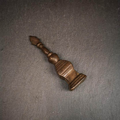 Stupa Amulet 3.35" - Tibetan Buddhist amulet, view 4