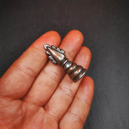 Mani Jewel Amulet 1.57" - Tibetan Buddhist amulet, view 5