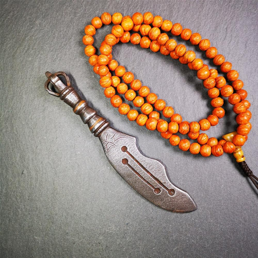 Vajra Knife 6.3" - Tibetan Buddhist vajra, front view