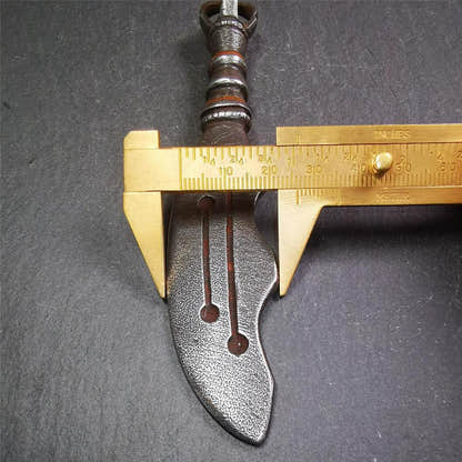 Vajra Knife 6.3" - Tibetan Buddhist vajra, size reference
