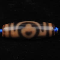3 eyes Buddha Heart Dzi Bead