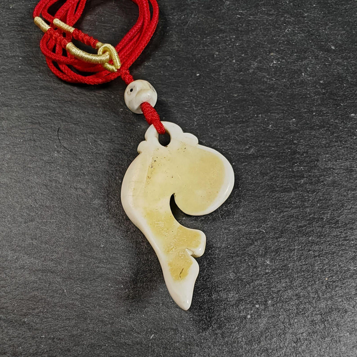 Hand Carved Tibetan Conch Shell Amulet,Shankha - Tibetan Buddhist amulet, view 7