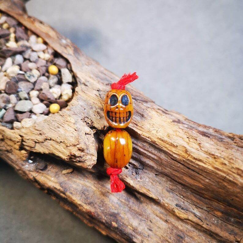 Yak Bone Carved Skull Citipati Beads for Prayer Beads,Mala - Tibetan Buddhist mala beads, view 4