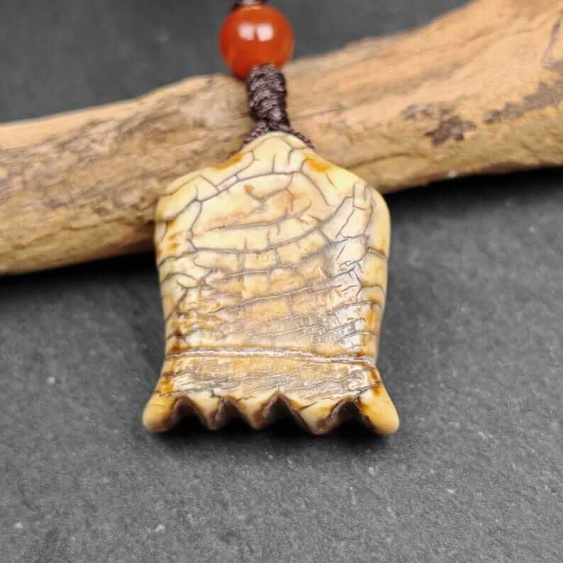 Old Citipati Skull Pendant - Tibetan Buddhist amulet, view 5