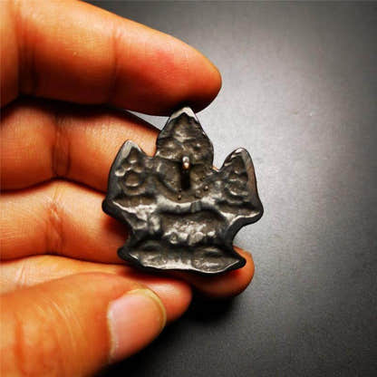 Mani Jewel Wish-Fulfilling Cintamani Badge - Tibetan Buddhist amulet, view 6