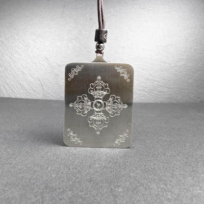 Hand-Painted Mahakala Locket Thangka - Tibetan Gau Box Amulet - Tibetan thangka painting, view 13