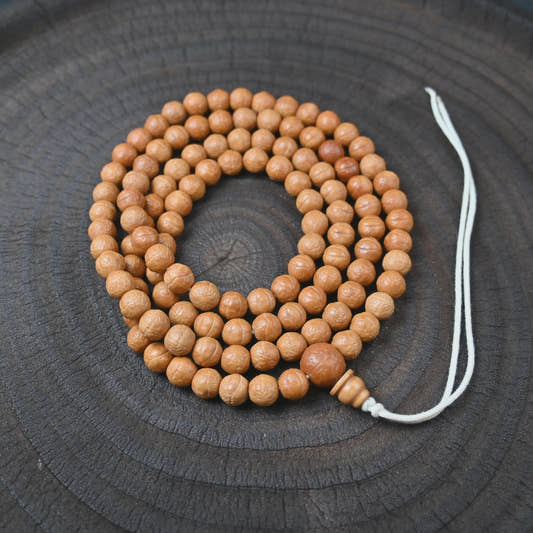 Handmade 9mm Phoenix Eye Bodhi Seed Mala Necklace | Natural Bodhi Prayer Beads 92cm | Tibetan Buddhist Meditation Bracelet Spiritual Gift